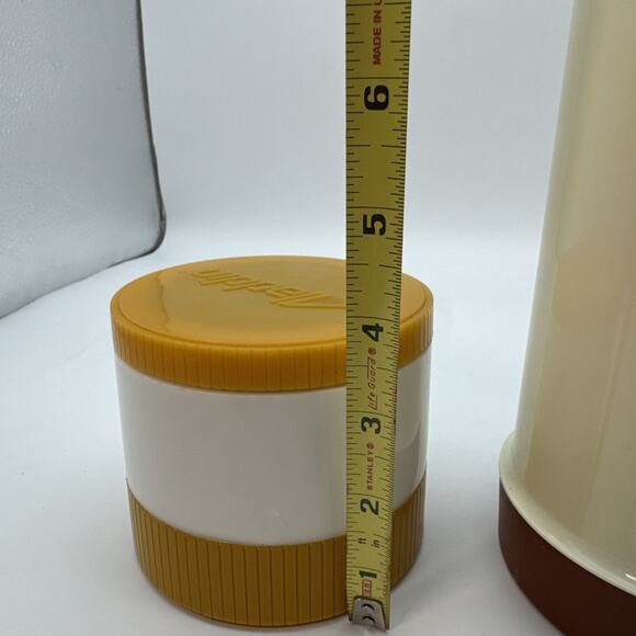 2 Vintage Thermos Cont. 1 King-Seeley Thermos Bottle Brown/Tan & 1 Aladdin 7000 - Picture 14 of 16